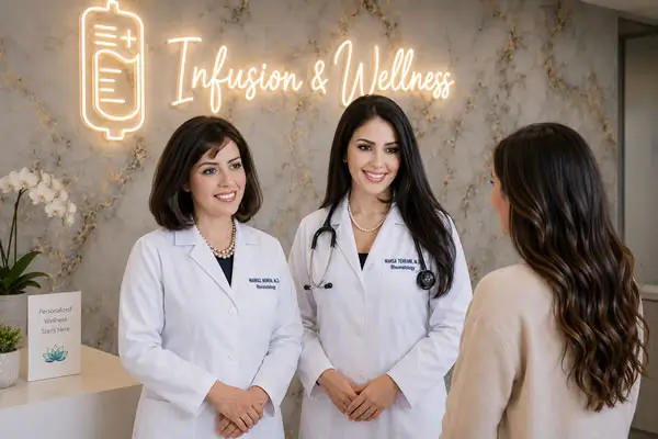 Dr. Momeni and Dr. Tehrani with patient Dr. Momeni and Dr. Tehrani with patient