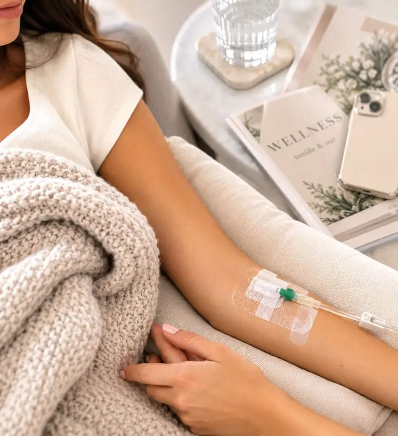 Patient getting IV Therapy