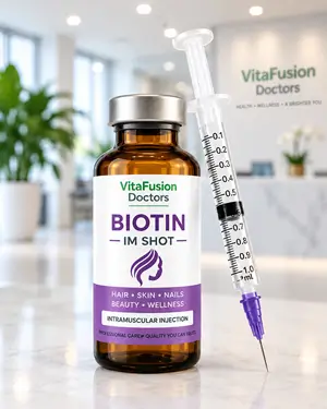 b12 injections help hair growth Biotin Hairgrowth Shots 5-amino-1mq subcutaneous dose 5